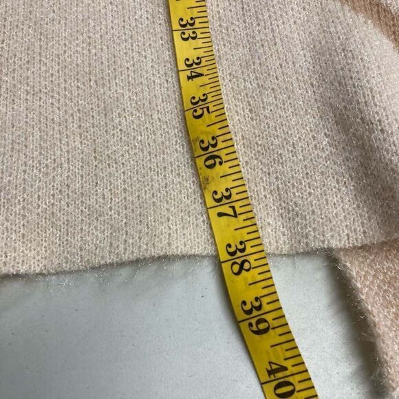 STEVE MADDEN Women’s Long Cardigan Sweater Shrug Size OSFM Cream & Tan - Picture 8 of 11